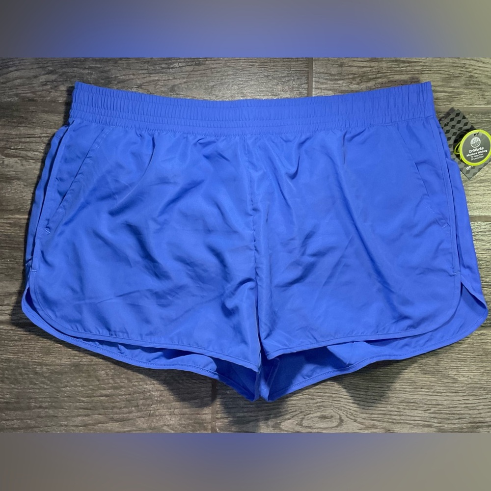 New Athletic Works DriWorks run shorts size XXL Santorini Blue